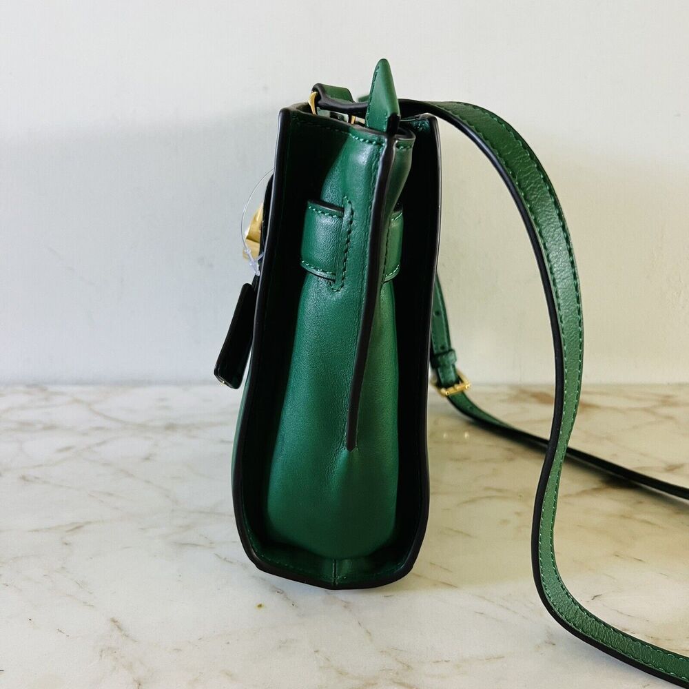 MICHAEL KORS Hamilton Traveler Gooseberry Leather Small Messenger Crossbody Bag - Picture 5 of 11